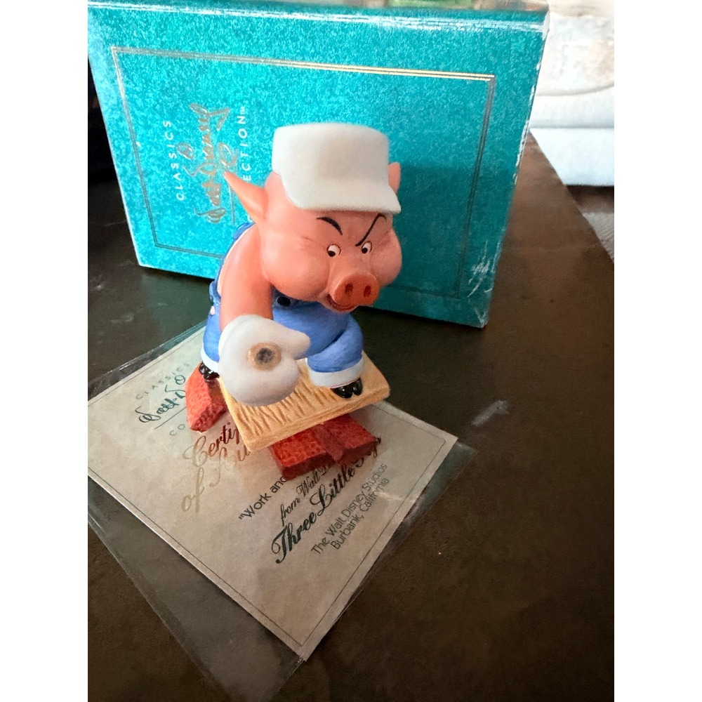 WDCC Three‎ Little Pigs Practical Fifer Fiddler Disney Set COA Lot of 2 READ - Picture 6 of 16